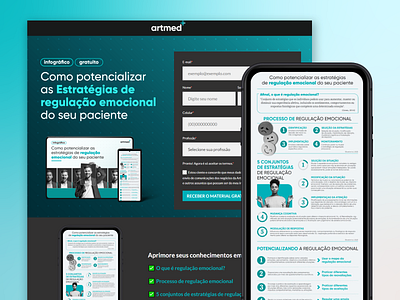 Material Rico - Infográfico Artmed design education graphic design landing page
