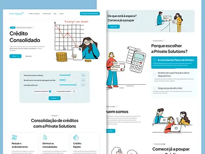 Finance Website UI Design 3d website bank figma finance website illusstration landing page money ui design uiux