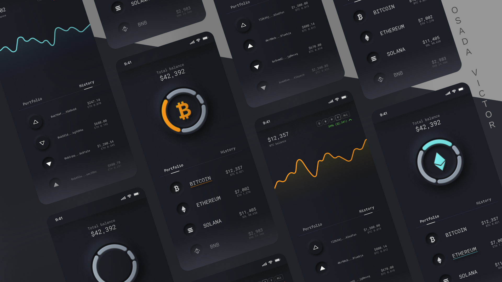 Neumorphic design for Crypto Wallet app design branding graphic design logo ui ui design ui ux ui ux app ux ux design web design