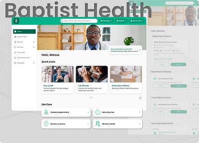 Healthcare Web App figma graphic design healthcare ui user experience user interface ux web web design webapp