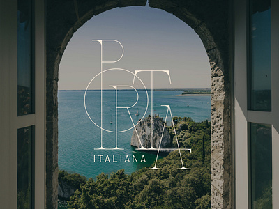 Porta Italiana adobe animation brand identity brand system branding custom type design graphic design illustrastor italian logo logo design logotype luxury type typography