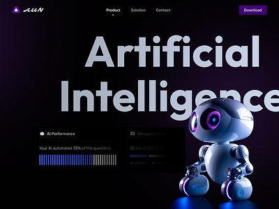 Artificial Intelligence Web Design 3d ai animation artificialintelligence design dribbble machinelearning motion graphics photooftheday programming robot tech technology ui uiesign uiuxdesign ux webdesign