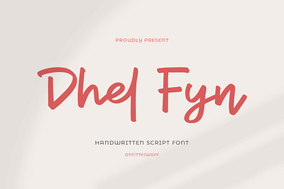 Dhel Fyn | Handwriting Script Font beauty brush font calligraphy script font classy classy serif elegant elegant font elegant fonts graphic design luxury font minimalist font modern fonts watermark font wedding font