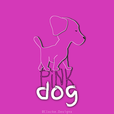 Pink dog animal branding creativity dog graphic design icon illustration logo logo designer nft pet pink product pug puppy vector zoo