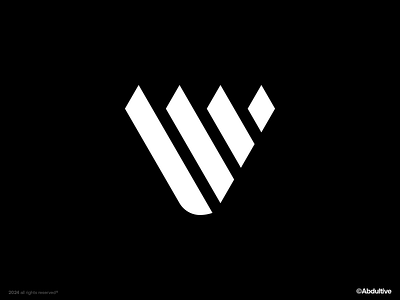 monogram letter V logo exploration .002 brand branding design digital geometric graphic design icon letter v logo marks minimal modern logo monochrome monogram negative space