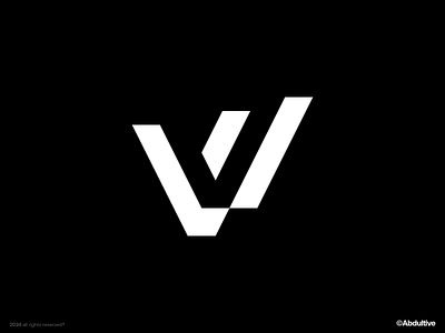 monogram letter V logo exploration .004 brand branding design digital geometric graphic design icon letter v logo marks minimal modern logo monochrome monogram negative space