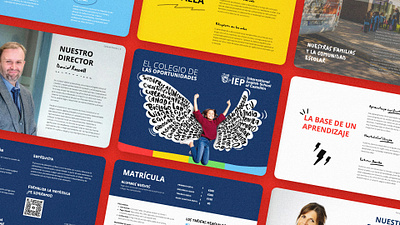 IEP Prospectus Design brochure design graphic design prospectus