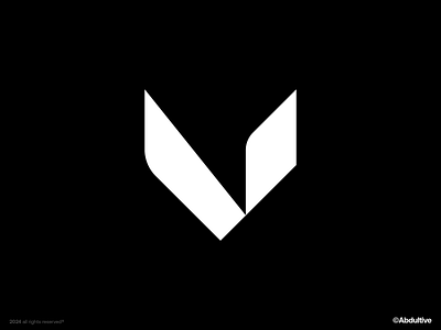 monogram letter V logo exploration .006 brand branding design digital geometric graphic design icon letter v logo marks minimal modern logo monochrome monogram negative space