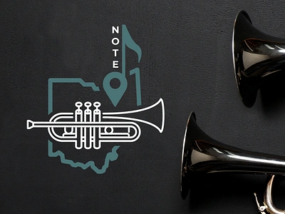 N.O.T.E. (Northeast Ohio Trumpet Ensemble) adobe illustrator branding design graphic design illustration logo vector visual identity