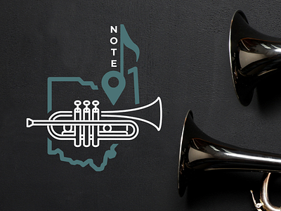 N.O.T.E. (Northeast Ohio Trumpet Ensemble) adobe illustrator branding design graphic design illustration logo vector visual identity