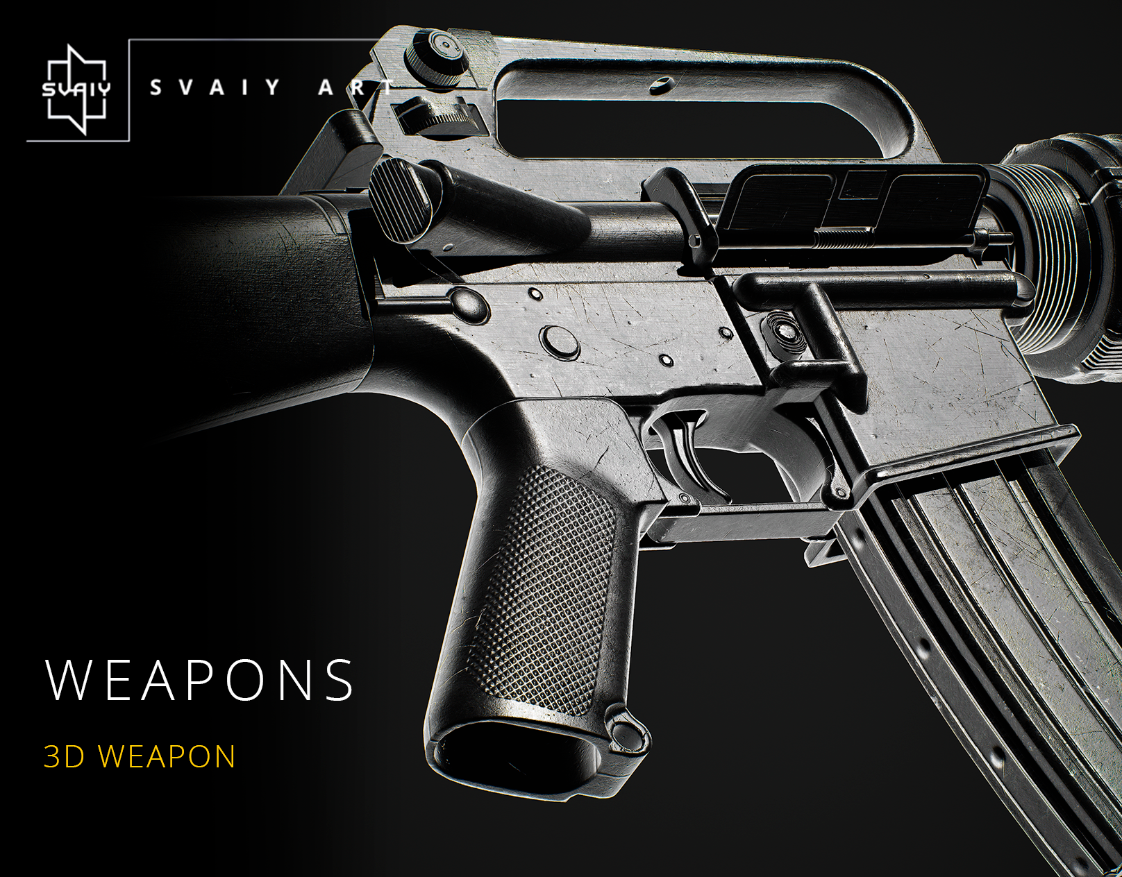 Weapons | 3D Weapon 3d 3d animation 3d model 3d weapon cossack weapon game ready m16 rigging unity unreal engine 5 vr ready assets