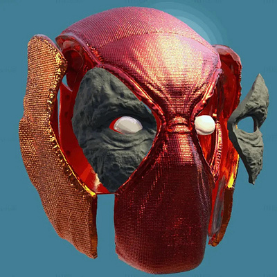 Deadpool helmet version Alternate 3D Print Model STL deadpool helmet