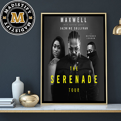 Maxwell 2024 Serenade North American Tour With Jazmine Sullivan design poster