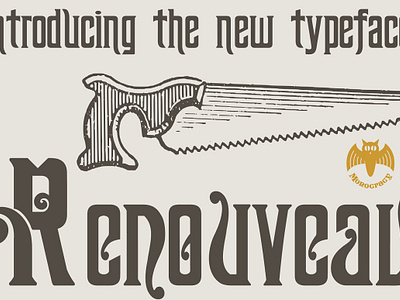 Renouveau Font artistic bold typeface classic classy decorative dimensional display font elegant fancy logo opentype features opentype fonts vintage font vintage fonts vintage type