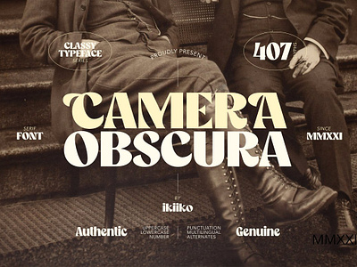 Camera Obscura - Classy Type 50s 60s font bold font bold serif camera obscura classy type classic font classic serif classic typeface classy font header font headline font newspaper font serif serif bold serif display serif font serif typeface vintage vintage font vintage logo