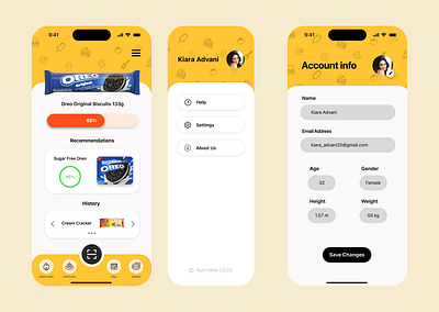 Dashboard Mobile Design - Nutri Mate app branding design logo ui ux vector