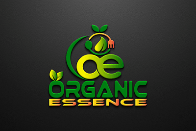 Organic Logo 3d branding design graphic design illustration logo typography vector
