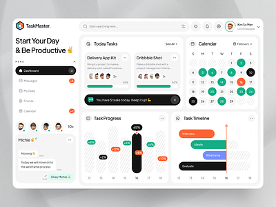 Task & Project Management Dashboard 🗒️ activity planner dashboard management planner dashboard planning planning dashboard productive dashboard project project dashboard project management dashboard schedule dashboard task task list task management team app team work dashboard to do dashboard ui design uiux website