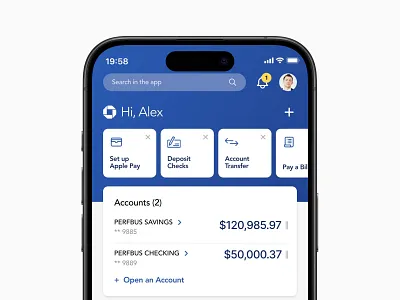 JP Morgan Chase - Mobile App android app design apple banking chase finance ios mobile mobile app design mobile design money product design ui design ux design