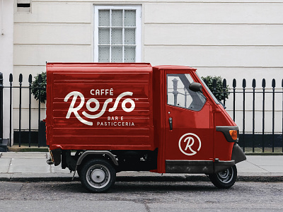 Caffè Rosso ☕️ 🇮🇹 branding branding clipboard coffee cup design download identity logo menu mockup mockups paper cup piaggio psd template typography