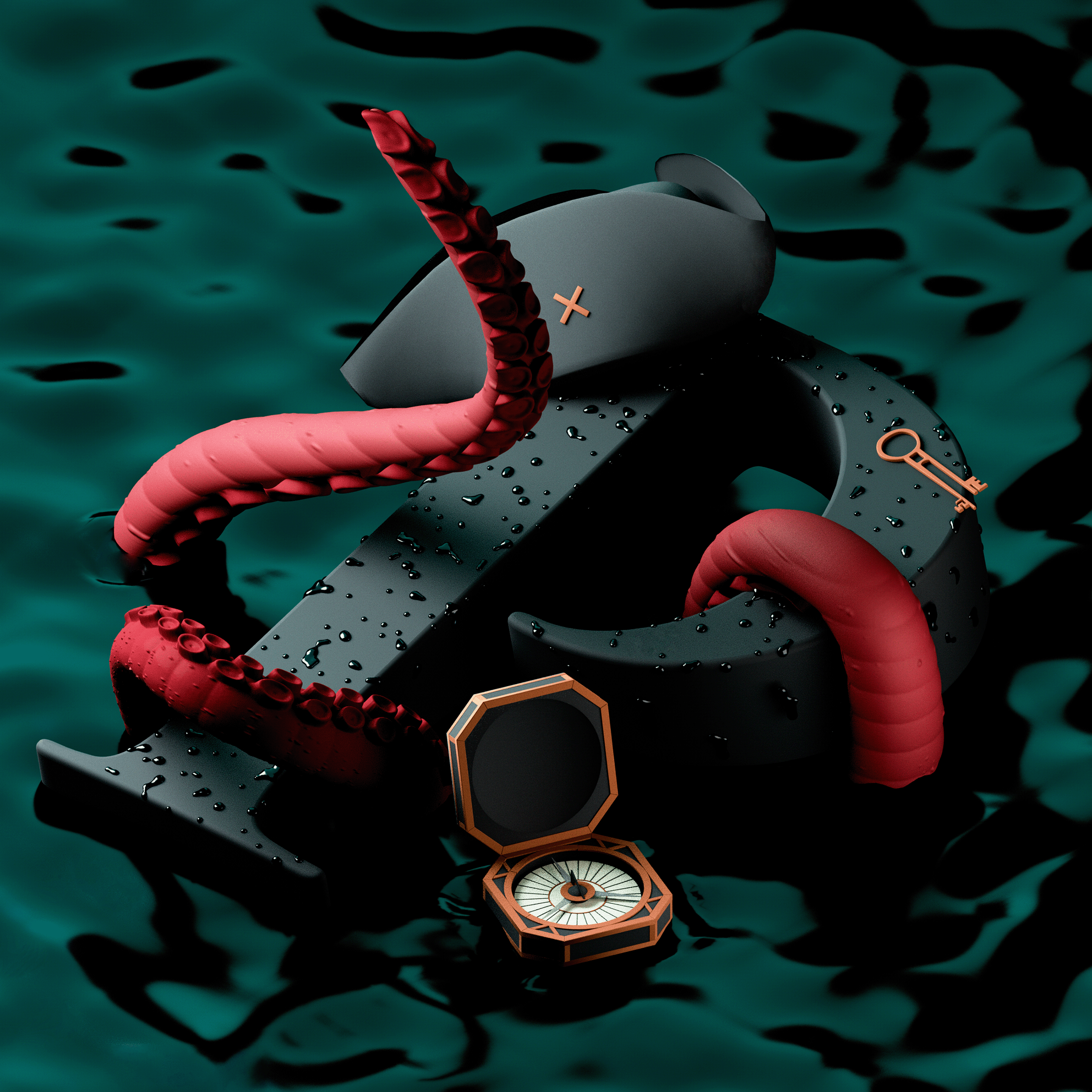 3D Alphabet | Anna Talapova 3d alphabet caribian cg cinema cinema4d depp film illustration johny kacj movies pitayes rozov s sea sparrow type visualisation wnbl