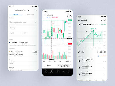 Quick Trading App - Analytics & Chart Page app design cryptotrading design filllo financialapps fintech forextrading investingapps investmenttech ios marketanalysis onlinetrading saas stocktrading tradingapps tradingcommunity tradingplatform ui ui8 uiux