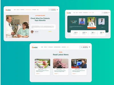 Dentist Web App design