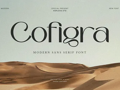 Cofigra - Modern Sans Serif Font fonts logo logotype modern modern serif sans serif serif typeface