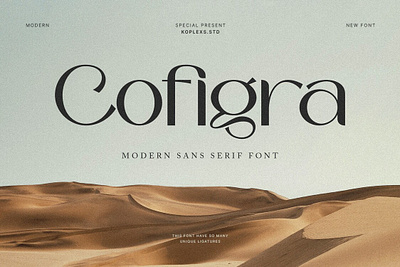 Cofigra - Modern Sans Serif Font fonts logo logotype modern modern serif sans serif serif typeface
