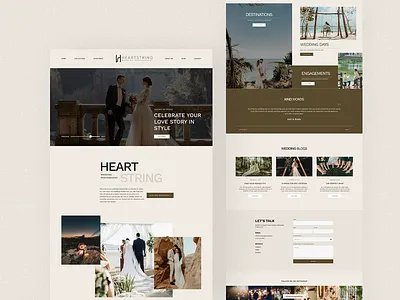 Heart String Website design