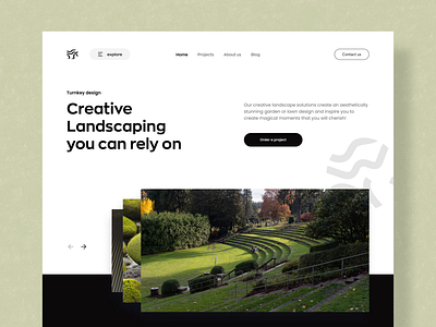 Landscape Website design