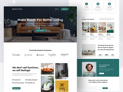 Furniture website design