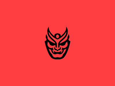 Oni Mask Logo Design branding design graphic design logo logodesign