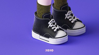 Miss YoYo | 2024 3d c4d cgi character digital ip octane shoe yoyo