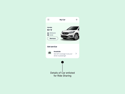 UI Card for Car Details app design car rental figma lyft mobile app ride sharing uber ui ui kit uiux ux