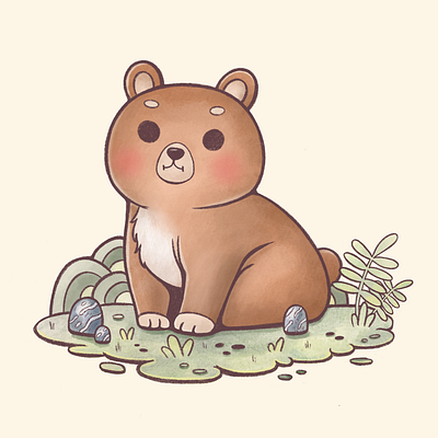 Little Bear 2D art art design illustration