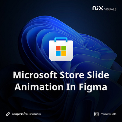 Microsoft Store Slide Animation in Figma animation design figma graphic design prototype prototyping ui