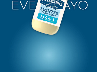 Light Mayonnaise Concept Advert advertising branding creative advertising creative marketing graphic design marketing ooh out of home outdoor advertising
