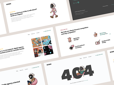 Weedburg | Website 404 animation art direction design ecommerce ui ux web design