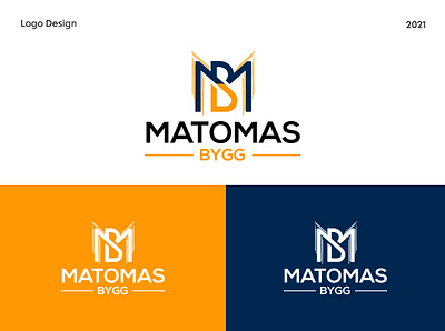 Matomas BYGG Logo brand branding design graphic design illustration logo typography ui vector
