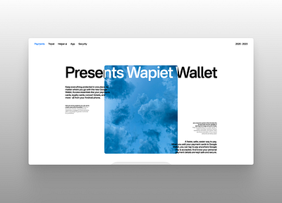 Wapiet Wallet animation design figma graphic design photoshop ui ux web