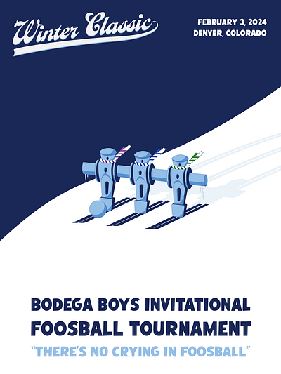 Bodega Boys Invitational Poster adobe illustrator branding denver foosball graphic design logo design