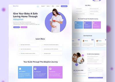 Baby Care Website baby care website babyadoption babyadoption website dashboard figma figma design medical website metarnity website mobile app ui uiux web mockup web ui web ui ux webdesign website website design website template website wireframe wireframe