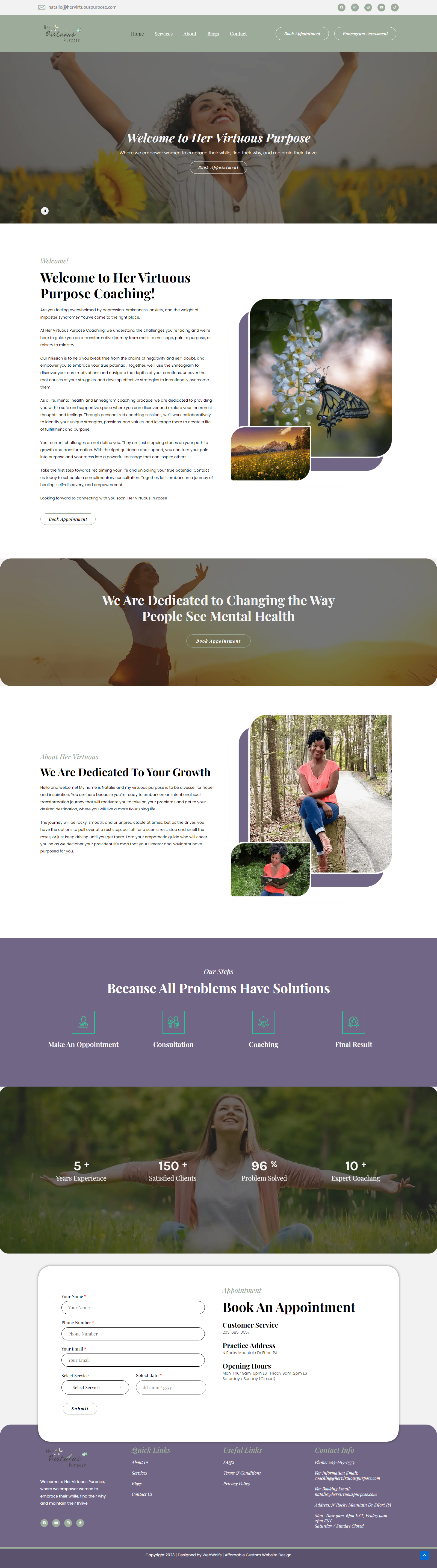 WEB DESIGN FOR LIFE COACHING & CONSULTING WEBSITE 3d animation branding graphic design logo ui ux webdesign webdevelopment