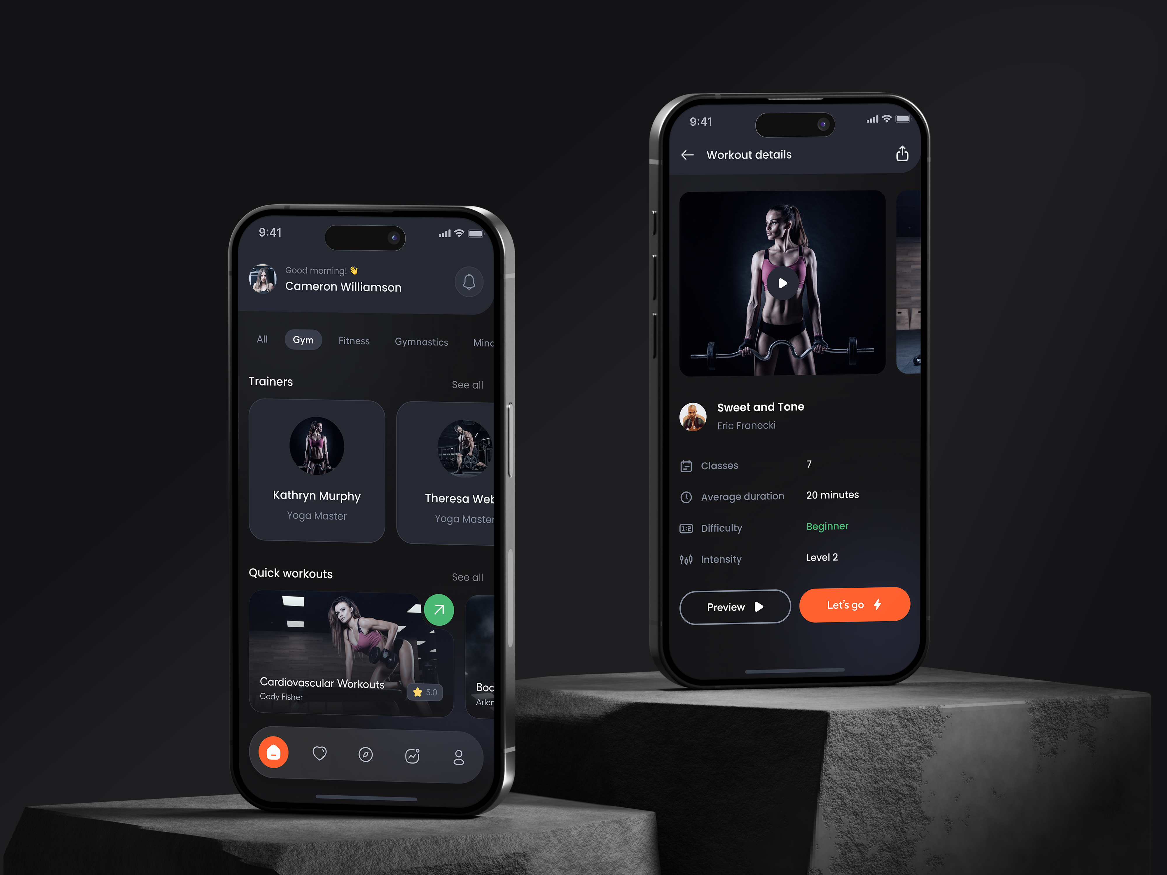 Fitness Mobile app | Fitness tracking Mobile app | Workout app activity tracker animation cross platform app data visualization fitness app fitness tracker health app microinteractions mobile app mobile ui progress tracking ui design ux design wearable app workout app