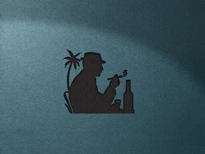 Logomark for a Premium Beachfront Tequila and Cigar Bar beach bottle brandidentity branding cigar creative design designer graphic graphic design illustration logo logodesign logodesigner logomark mark outside palmtree premium smoke