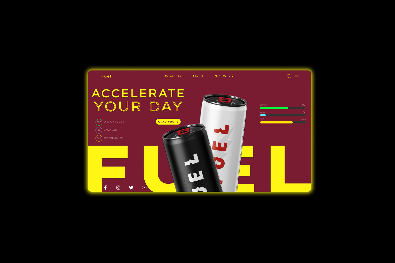 Fuel Flow ⚡️ 3d animation branding figma graphic design motion graphics prototyping ui ux