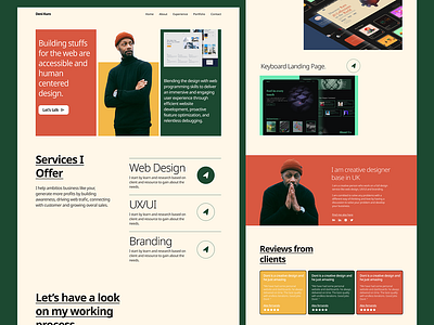 Landing page design