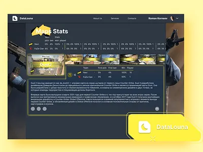 DataLouna Gaming Stats website art branding design graphic design icon illustration logo ui vector web