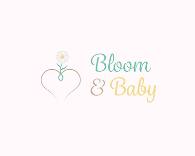 Bloom & Baby / Baby Apparel Brand branding dailylogochallenge design graphic design illustration logo typography ui ux vector